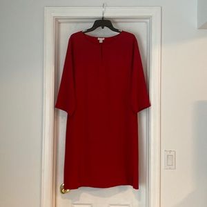 Chico’s woman’s dress. Red. Long sleeve.